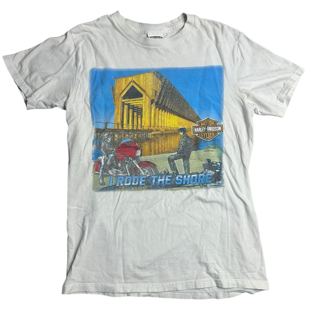 Harley-Davidson “I Rode The Shore” Graphic T-Shirt Men’s‎ Size M Biker Boulevard